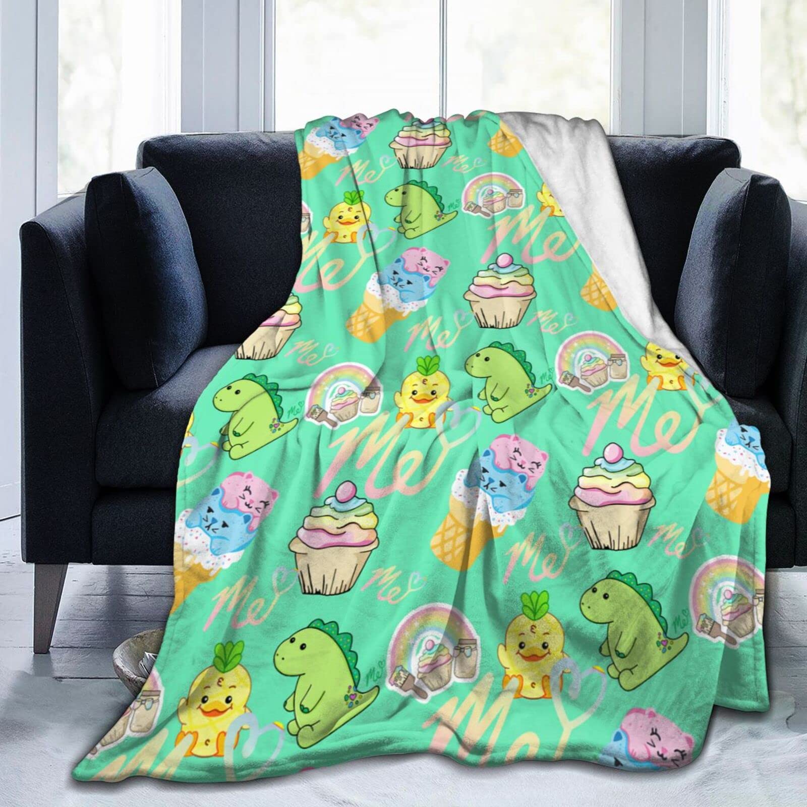 Moriah Elizabeth Blanket Ultra-Soft Micro Fleece Blankets For Bed, Couch, Ultra Luxurious Warm And Cozy For All Seasons For Teens Kids Girls 80"X60"