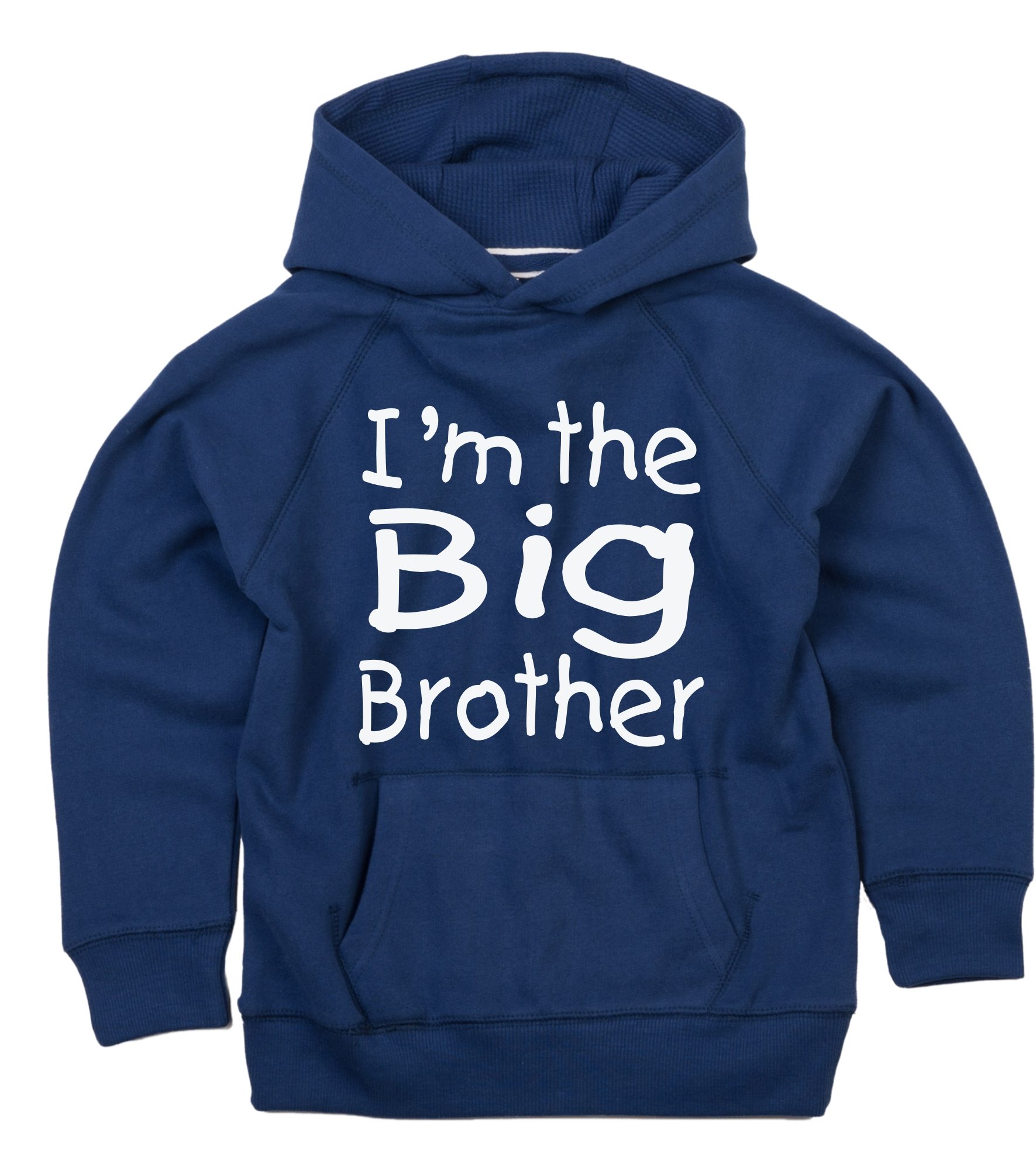 Edward Sinclair | 7-8 years (30") | I'M THE BIG BROTHER | Childrens Navy hoodie