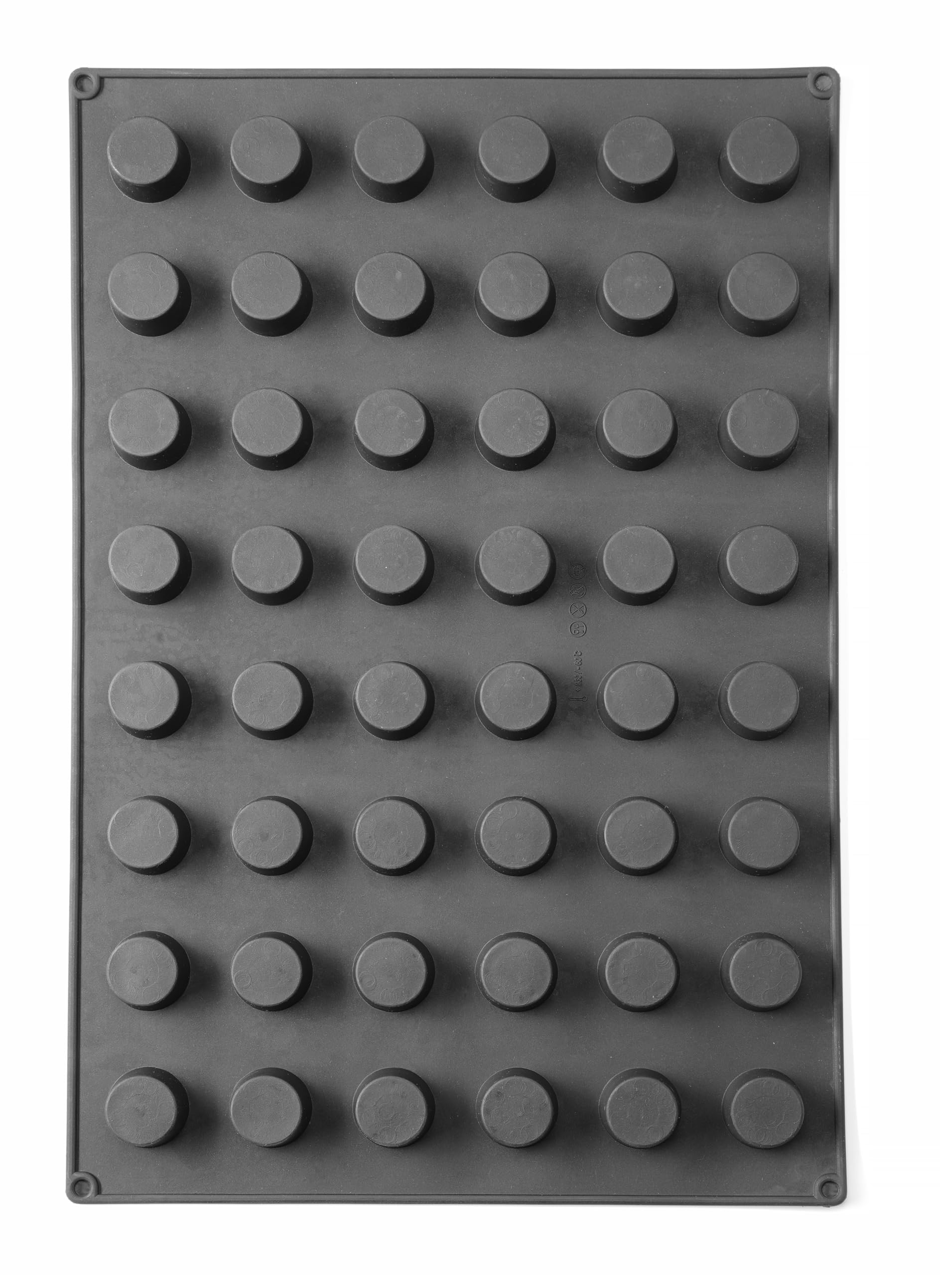 HENDI Mini-Muffinform, für 48 Muffins, ø35x(H)25mm, Antihaftbeschichtung, Temperaturbeständig von -30°C bis 230°C, Muffin Silikonform, Muffin Backform, Mini-Muffins, 570x375x(H)25mm, Silikon