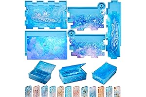 Domino Box Resin Mold Domino Box Epoxy Mold Jewelry Storage Case Holder...