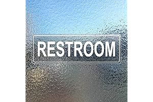 Restroom Personalized Bathroom Sticker Sign Decor Decals for Business Office