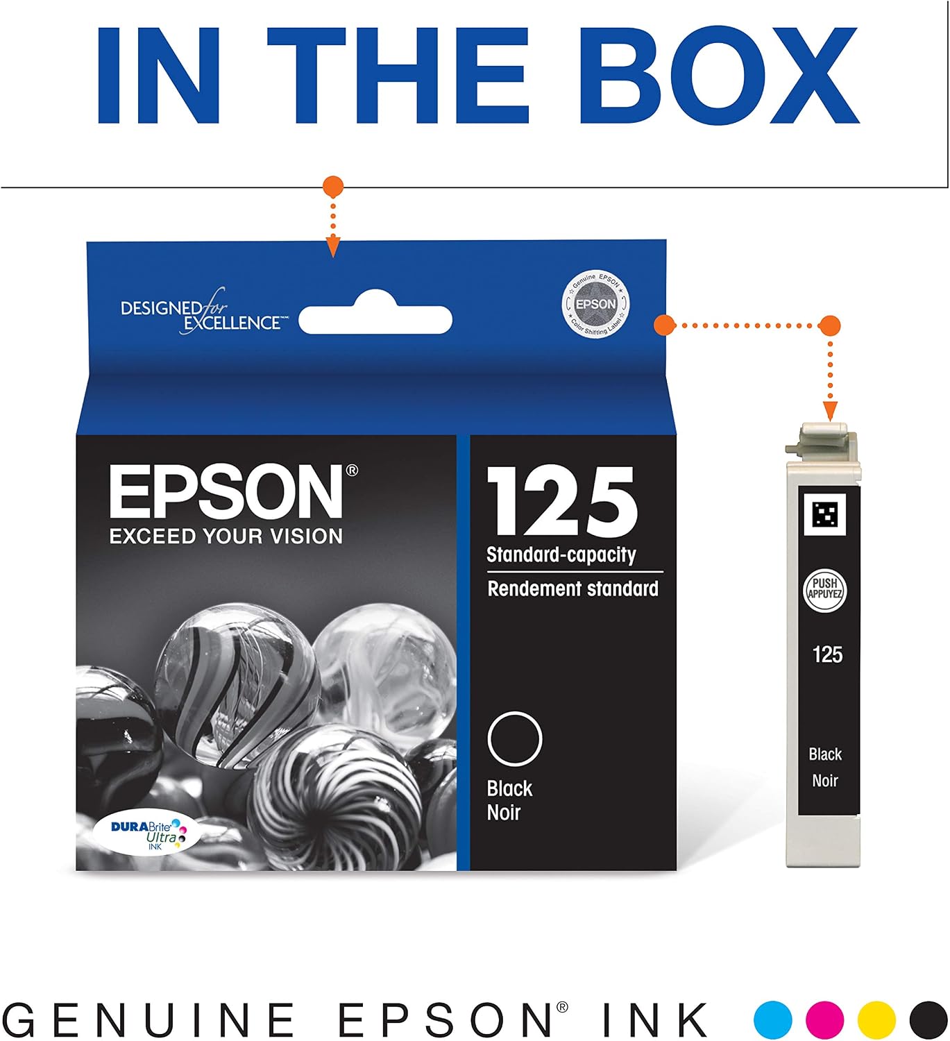 Epson T125120 DURABrite Ultra Black Standard Capacity Cartridge Ink image 2