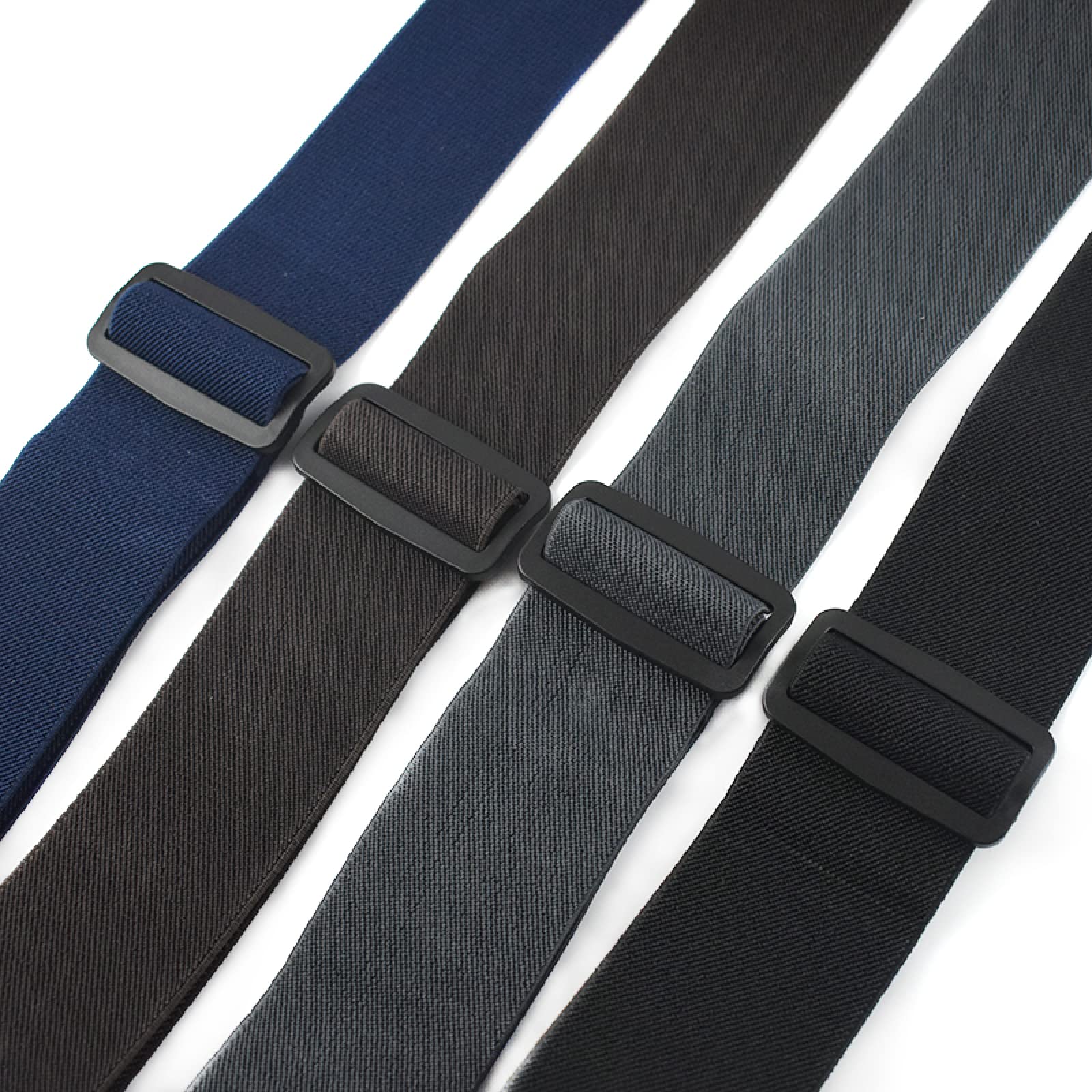 Bretelles for hommes, bretelles for hommes 5 * 120Cm mode large jarretelles for hommes noir crochet boucle extensible mâle travail bretelles accessoires
