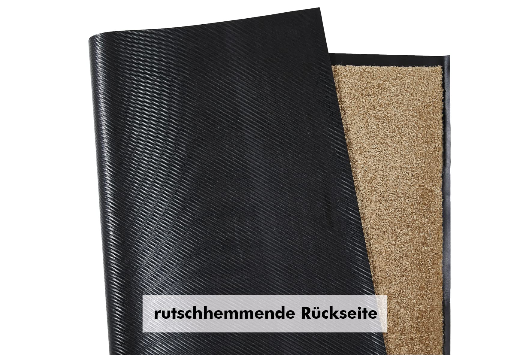 andiamo Zerbino di alta qualità Wash & Clean – resistente zerbino ingresso casa – come zerbino interno o come zerbino esterno coperto – zerbino assorbente 90 x 120 cm beige