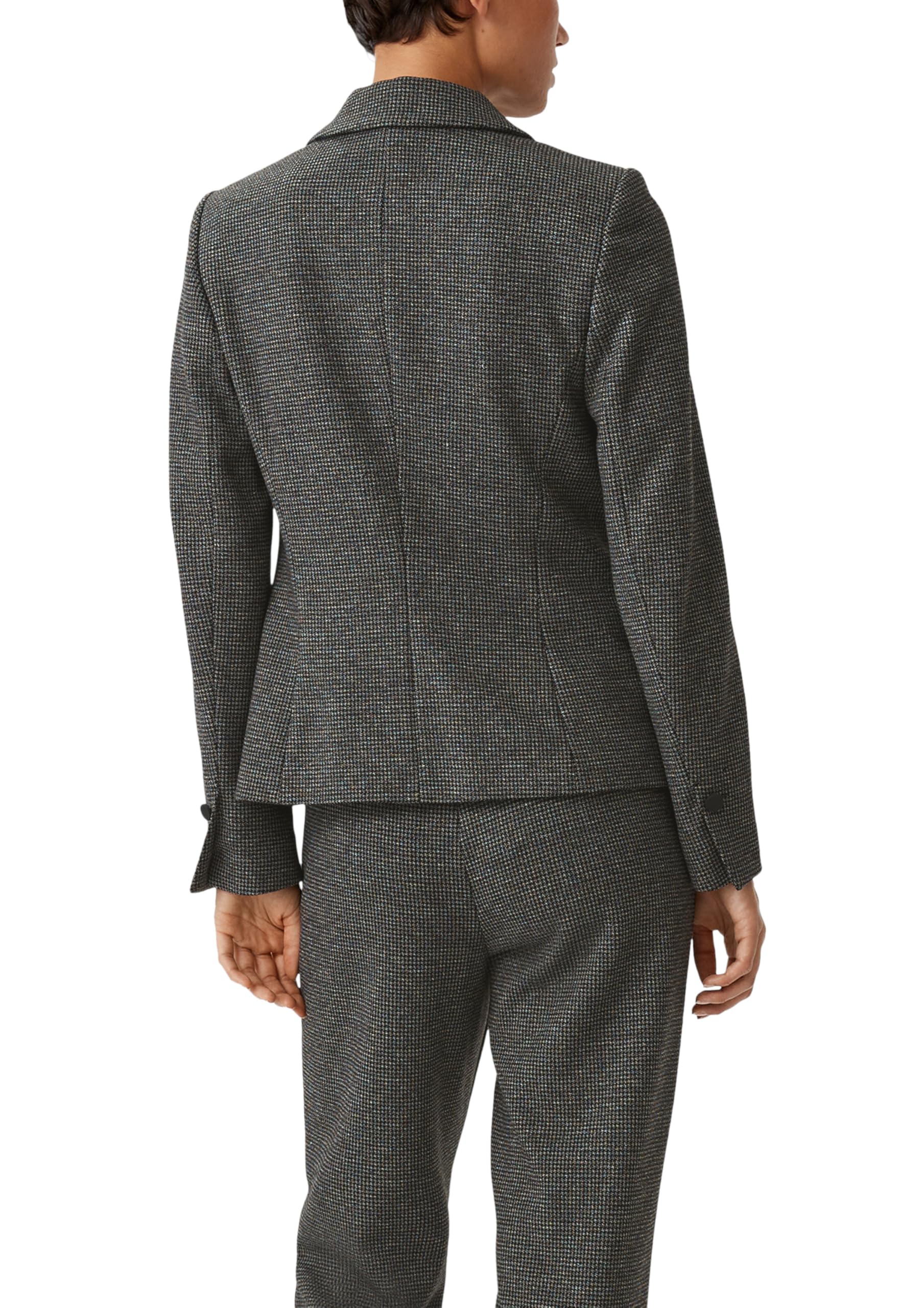 Comma Blazer mit Pepita-Muster