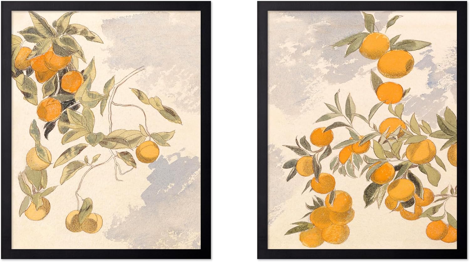 Poster Master 3-Piece Meadow Print - Vintage Flower Landscape Poster - Garden Poppies Art - Country Farmhouse Painting - Floral Aesthetic Living Room or Bedroom Decor - 11x14 UNFRAMED Wall Art