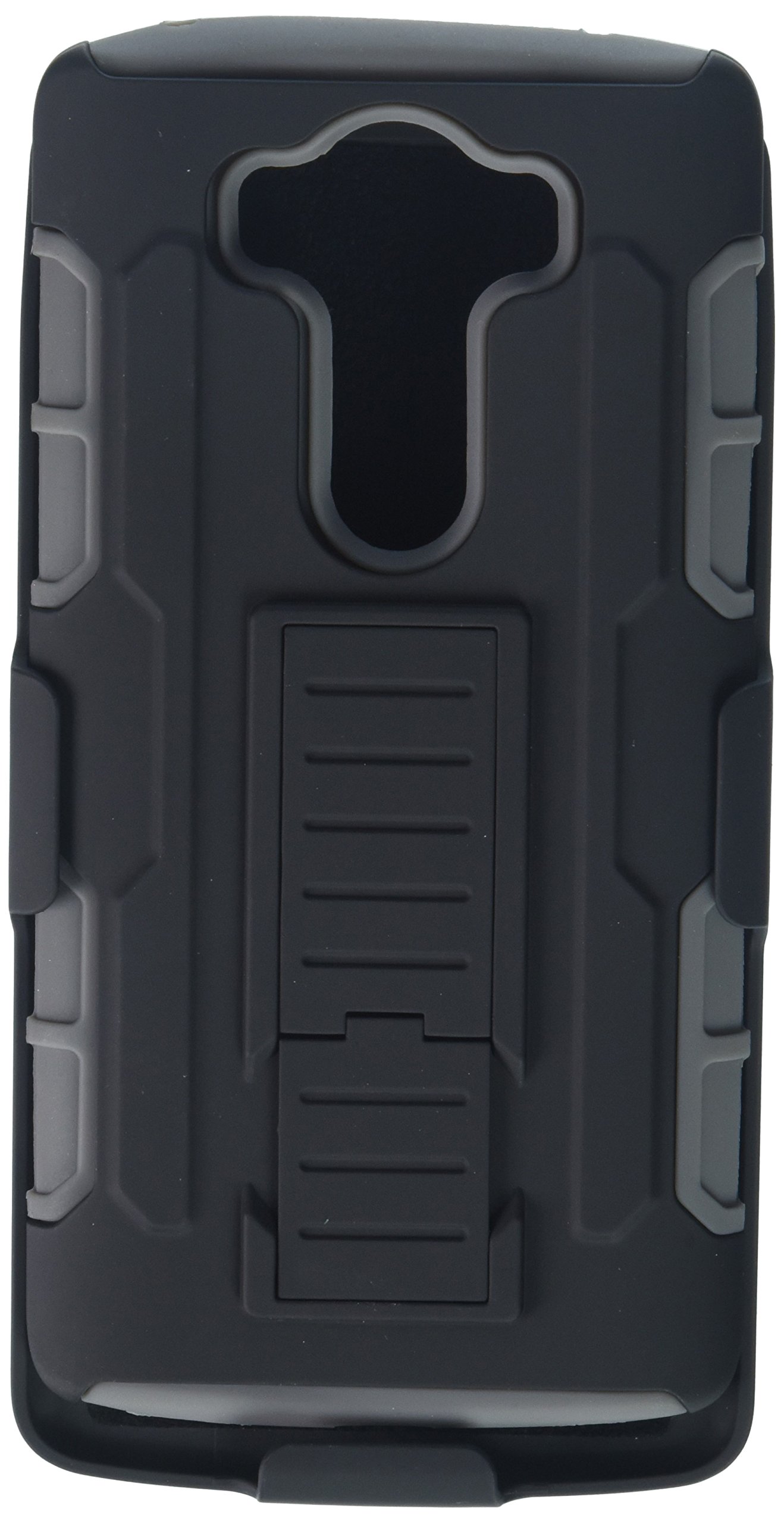 Eagle Cell Hybrid Armor Belt Clip for LG V10 - Retail Packaging - Gray/Black