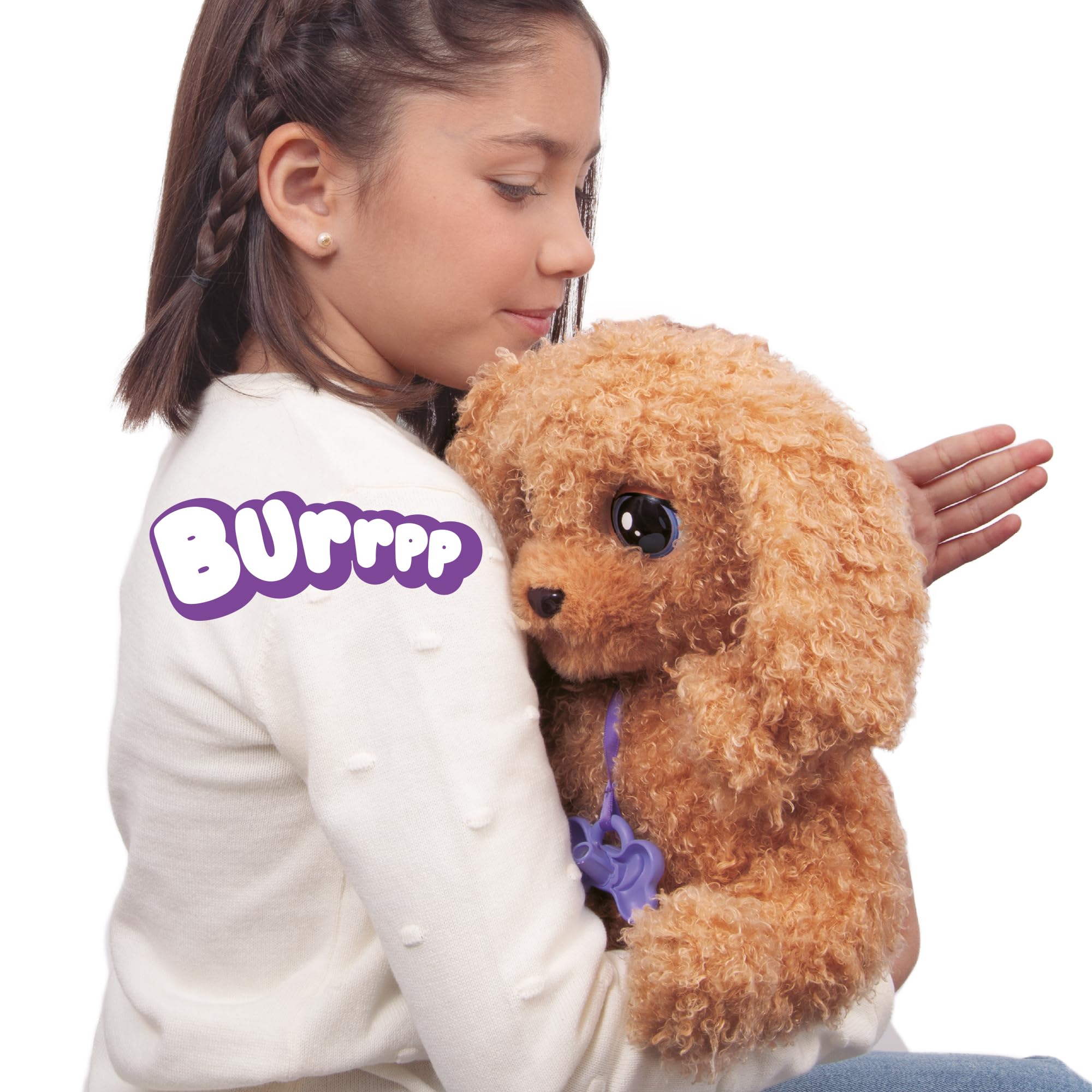 Baby Paws Labradoodle, Peluche Interactivo, Perrito Que Responde a Tus Estímulos con Muchas Funciones E Incluye una Bolsa para Llevarlo Contigo, Niños y Niñas de 4 Años o Más