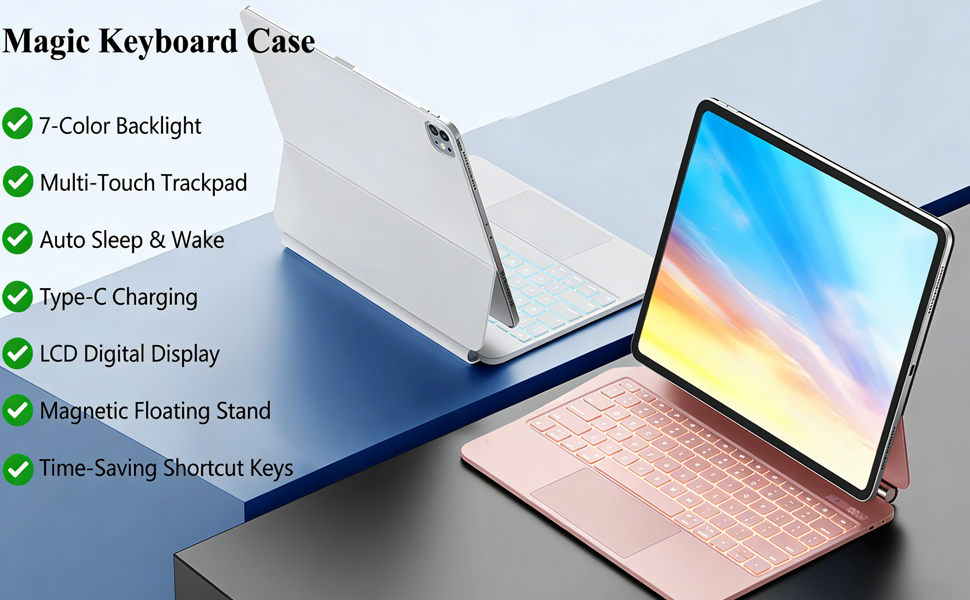 Magic Keyboard for iPad A16 11th/10th Generation, Keyboard Case