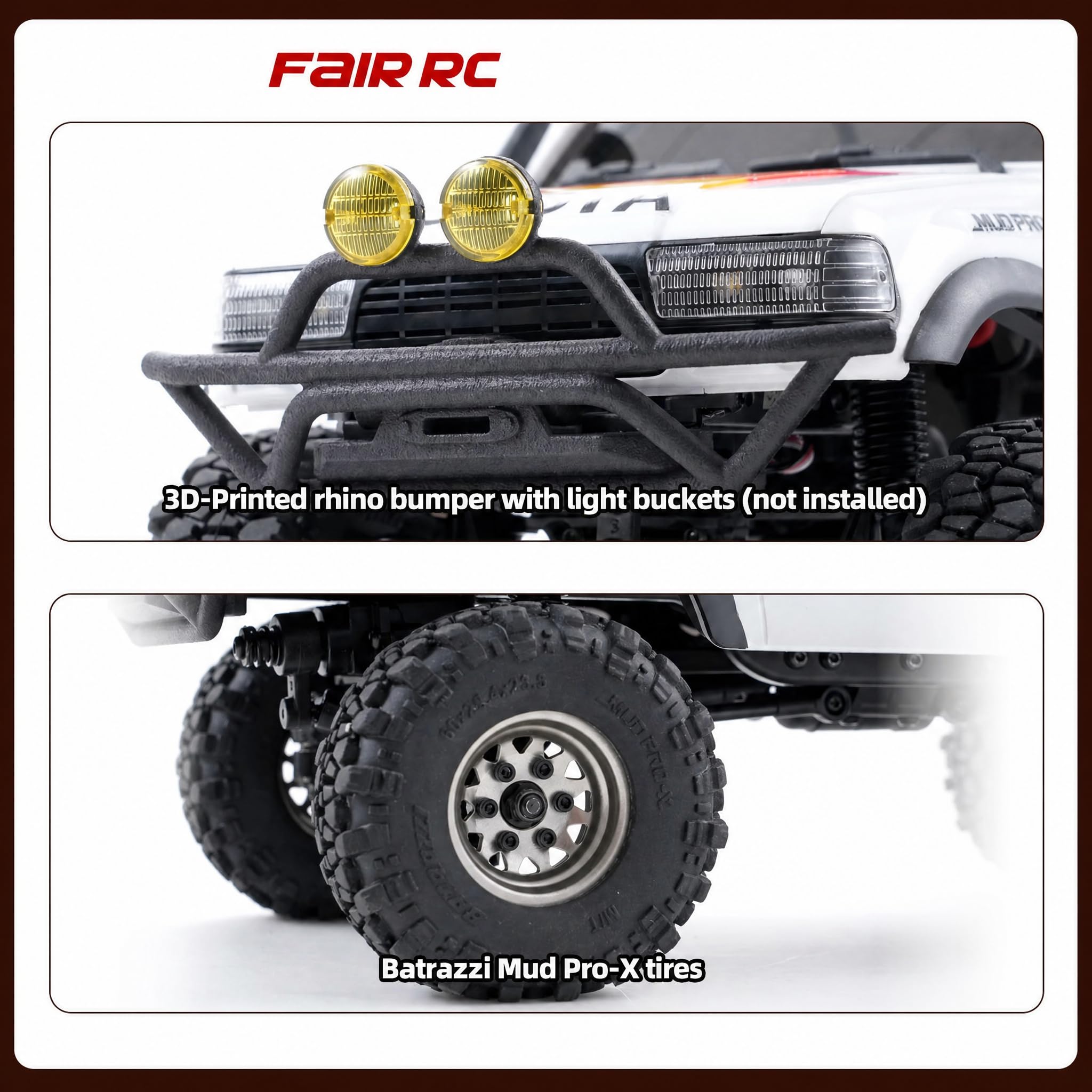 Amazon.co.jp: FairRC FMS FCX18 LC80 3色 Mod 1/18 RCクローラー 2速