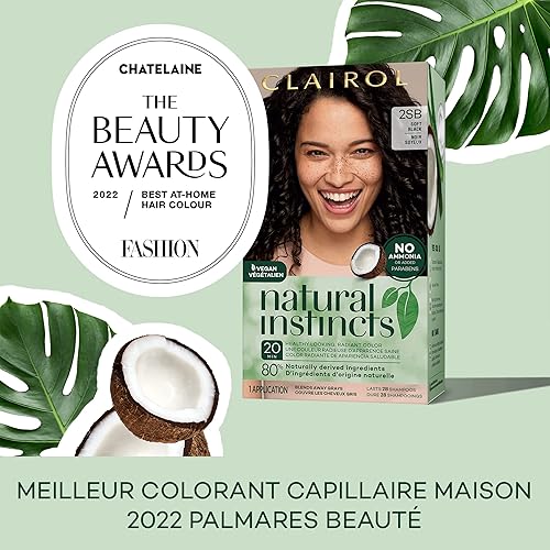 Miniatura 3 de Clairol Natural Instincts - Tinte semipermanente para el cabello, color castaño cálido oscuro 4W, paquete de 2 unidades
