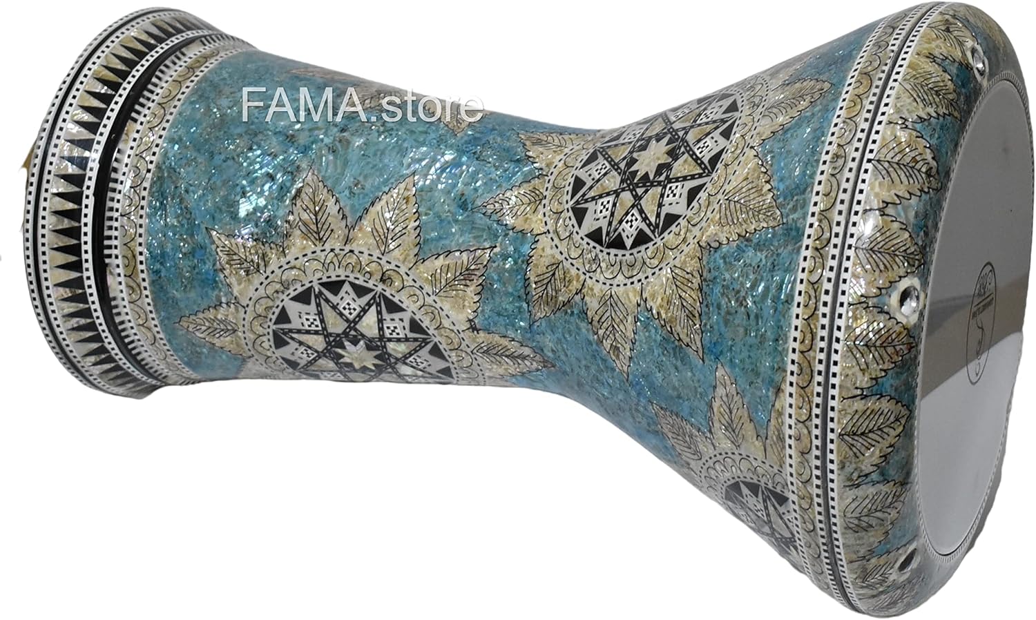 Darbuka doumbek drum tabla 18.5/19 inch inlaid mother of pearl with free bag (Sea Star 19")