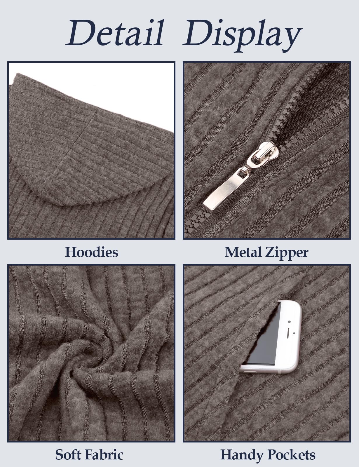 Flikity Sudadera con capucha con cremallera para mujer, sudadera con capucha, básicos, sudadera con capucha, chaqueta para mujer, ropa de verano y otoño