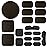 AOUTACC Universal Airsoft Helmet Pads, Helmet Replacement Foam Padding Kits Set Accessories Mats for Fast/Mich/ACH/USMC/PASGT Helmet (EVA Foam, Coffee)