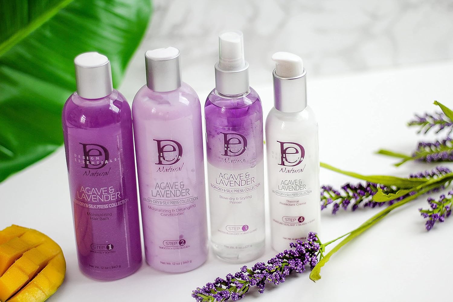 Design Essentials Agave & Lavender Moisturizing Blow-Dry & Styling Primer, 8 Ounce