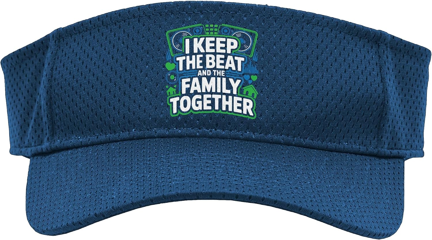 Disc Jockey Dad DJ Turntable Techno Music Fathers Day Sport Sun Visor
