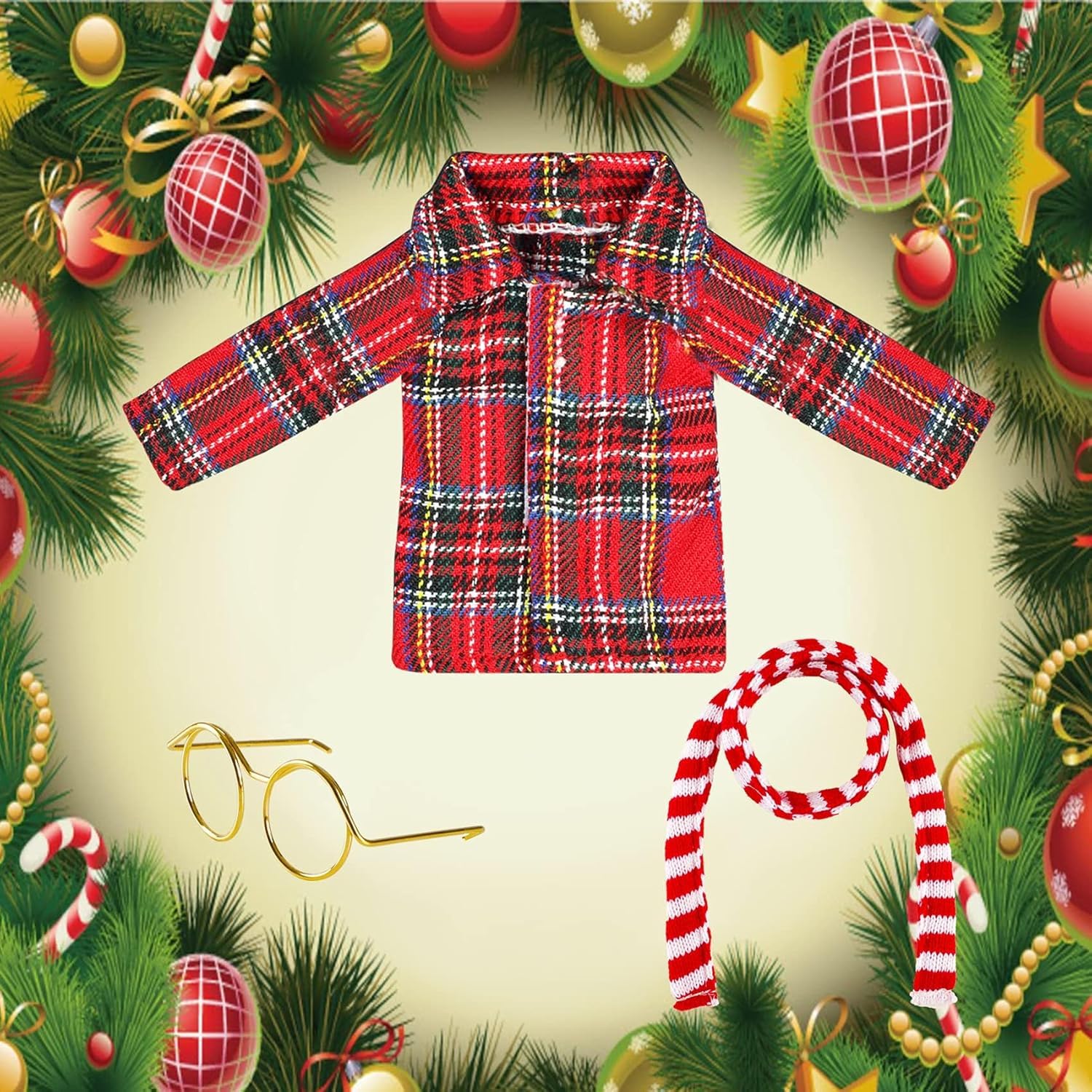 Kit De 6 Accessoires Pour Lutins De Noël - Sweats à Capuche, écharpes Et Scooters Pour Poupées Elfes (8-12 Pouces)