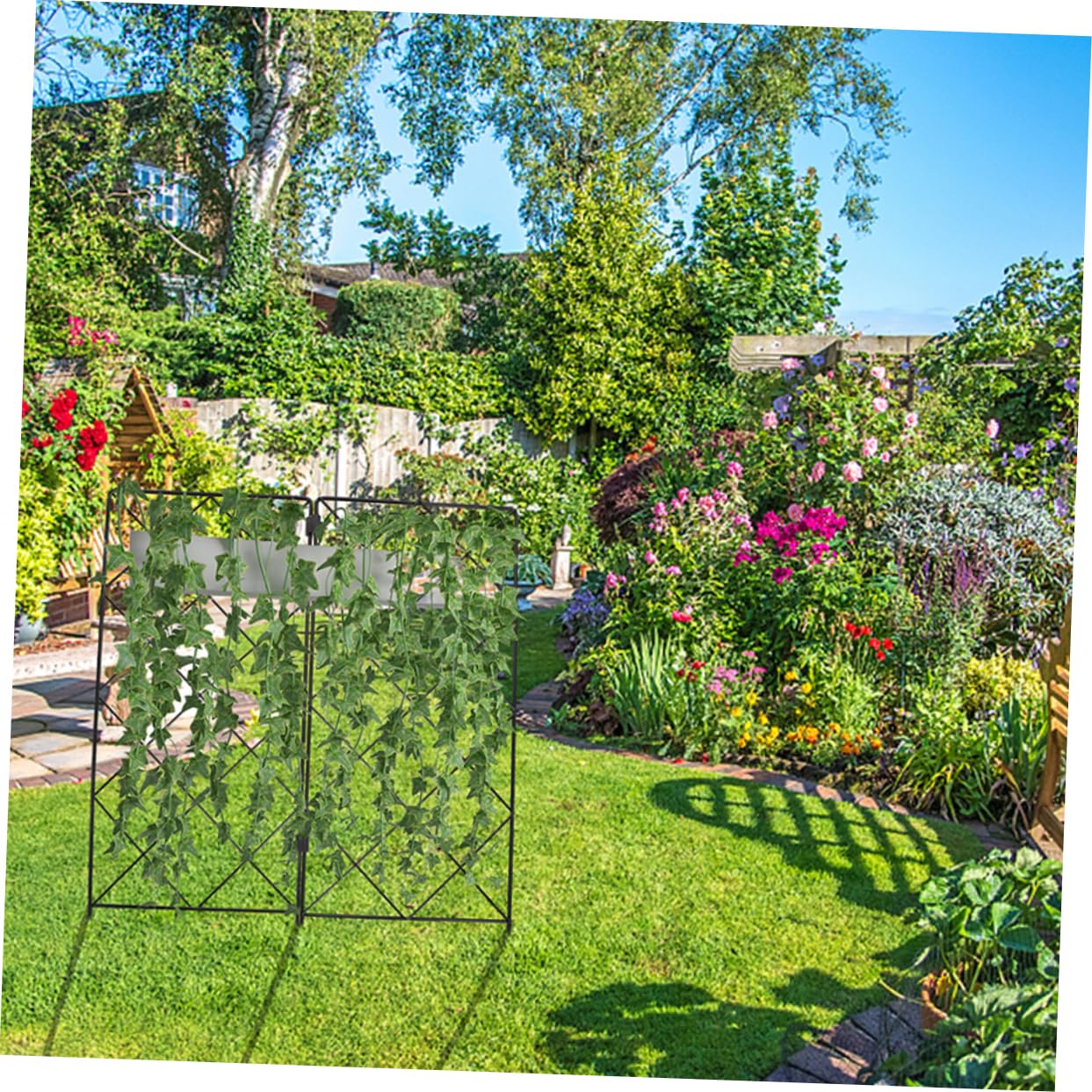 Toddmomy 2pièces Treillis pour Plantes Grimpantes Pot Support de Jardinage pour Tiges de Plantes pour Pots de Fleurs et Protection Intempéries