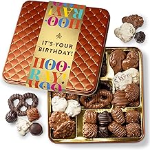 BONNIE AND POP - Birthday Food Gift Basket, Happy Birthday Chocolate, Birthday Gift Box, Food Birthday Gifts for Women and Men, Birthday Treats, Prime Snack Gift Arrangements, Bonnie and Pop