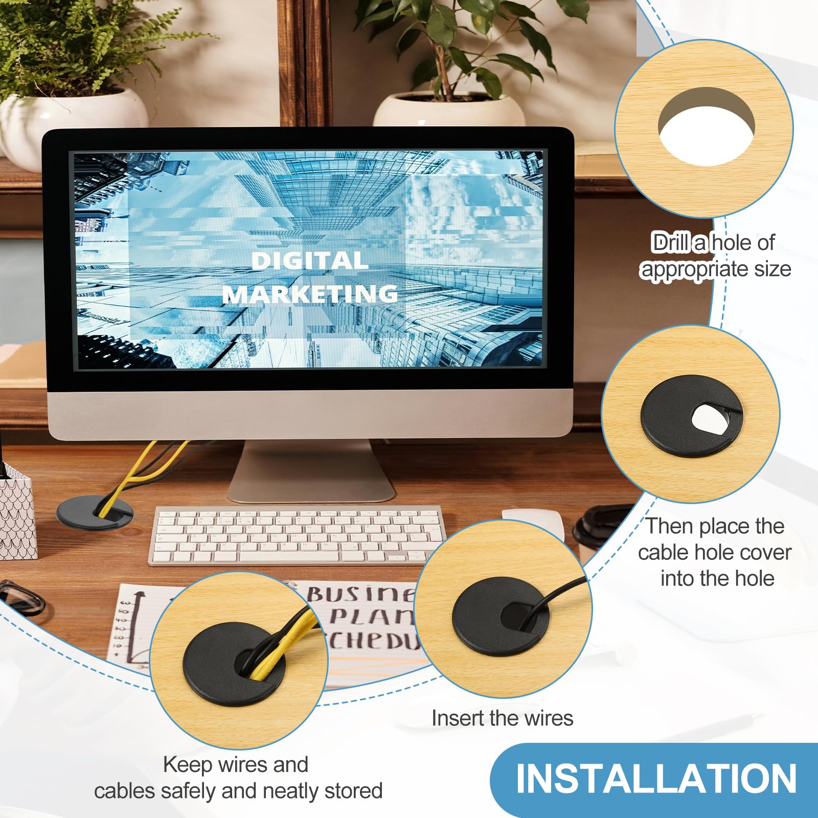 PATIKIL Desk Grommet 2" - Image 4