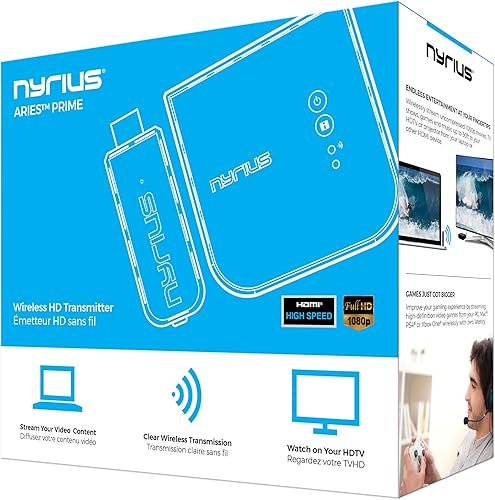 Miniatura 5 de Aries Prime Transmisor y receptor de video inalámbrico HDMI para transmisión de video HD 1080p con cable HDMI adicional
