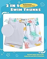 Vista 187 de maamgic Traje de baño para niños con forro de compresión elástico para niño Yema de Huevo Coco