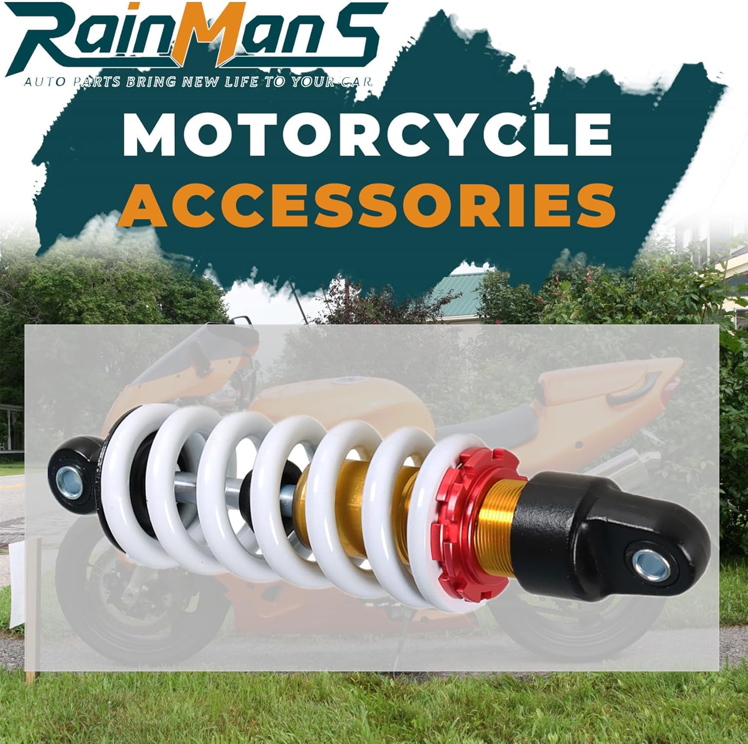 Rear Shock Absorbers 270mm Replacement for 110cc 125cc Pit Bike White