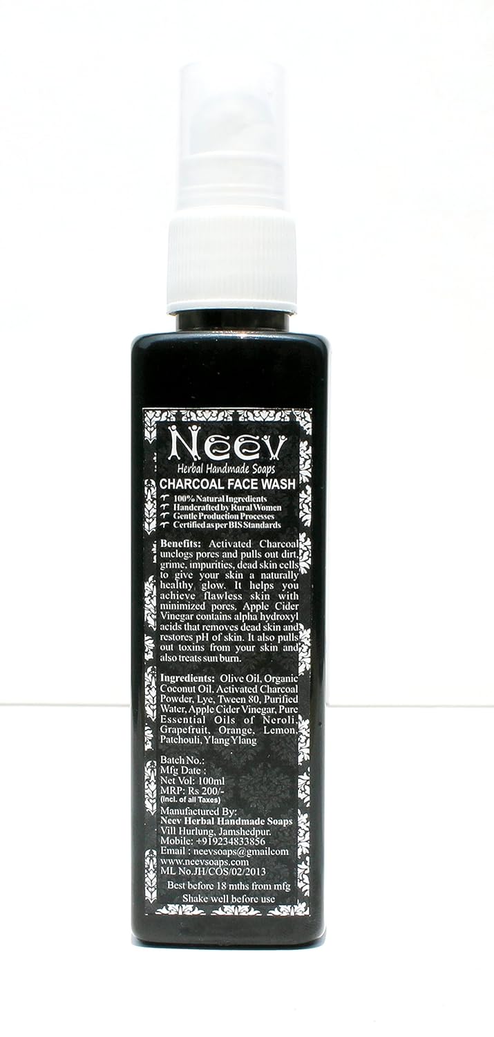 Neev Charcoal Face Wash For Deep Pore Cleansing 30gms Amazon.in Beauty