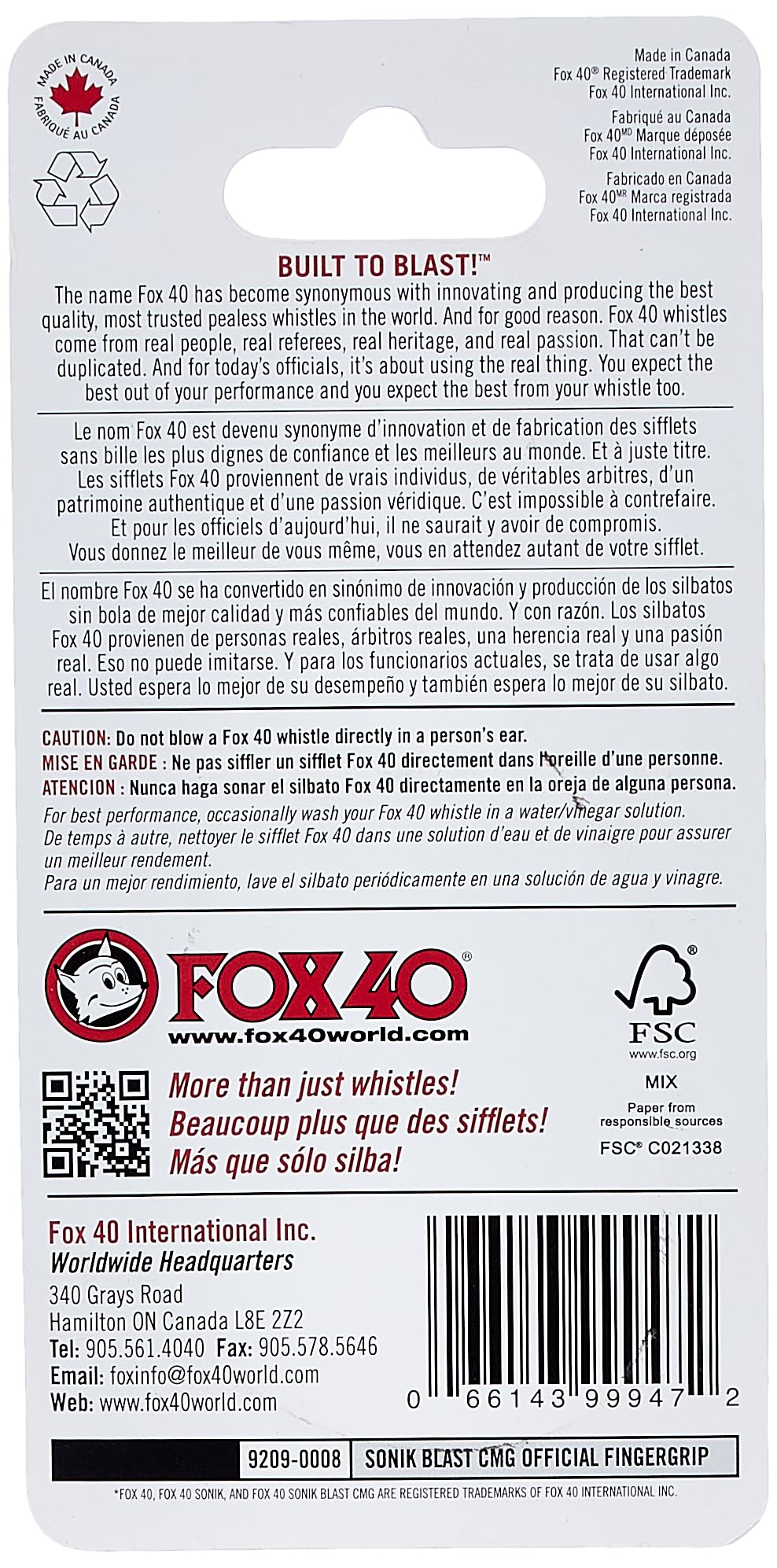 Uchwyt na palec Fox Head Sonik Blast CMG