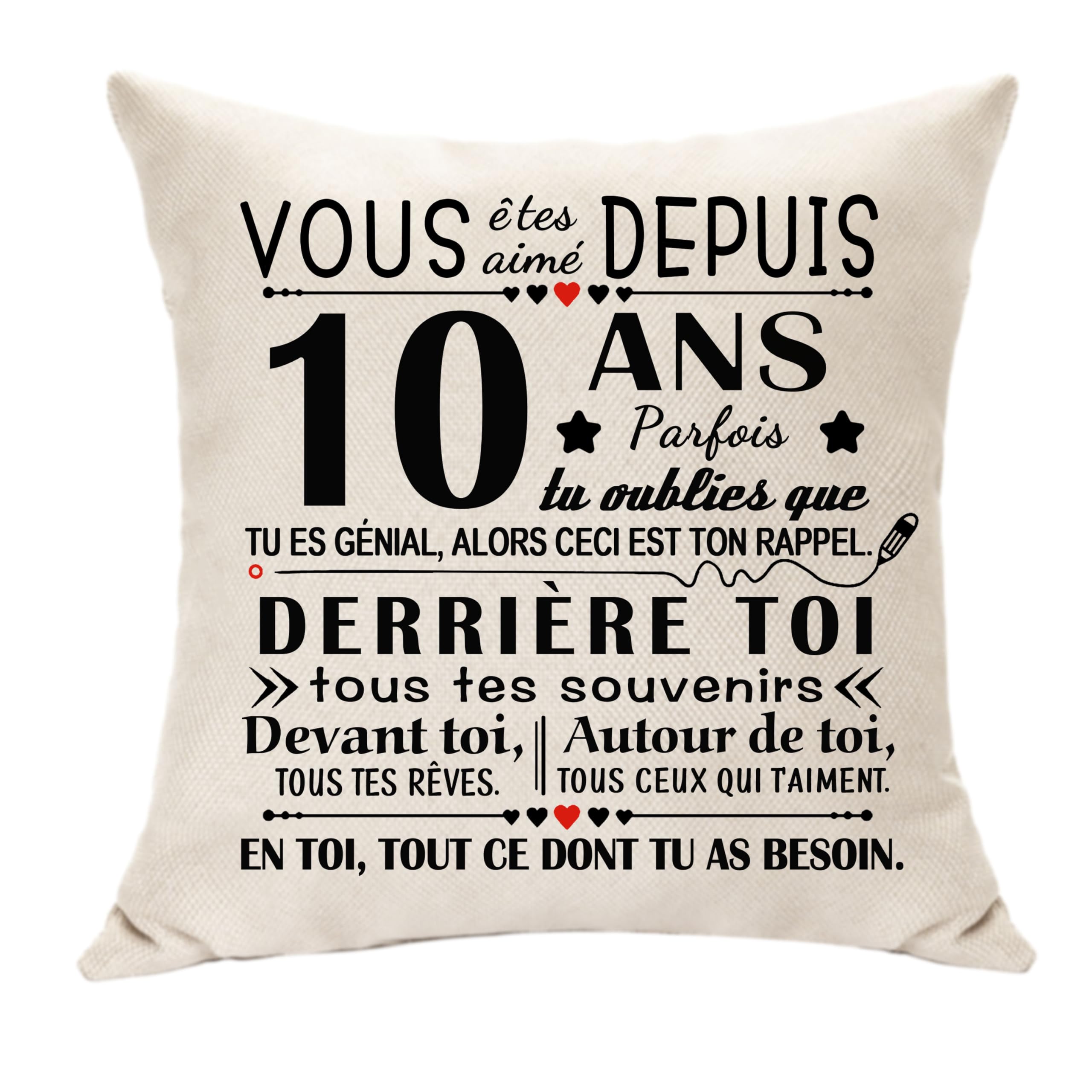 Housse De Coussin Anniversaire 18 Ans - '18 Ans De Fabulosité' Cadeau Fille Garçon 18ème Anniversaire Décoration 45x45 Cm