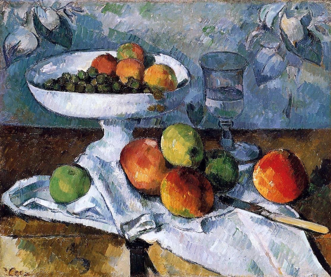 Amazon.com: Art Oyster Paul Cezanne Compotier- Glass and Apples