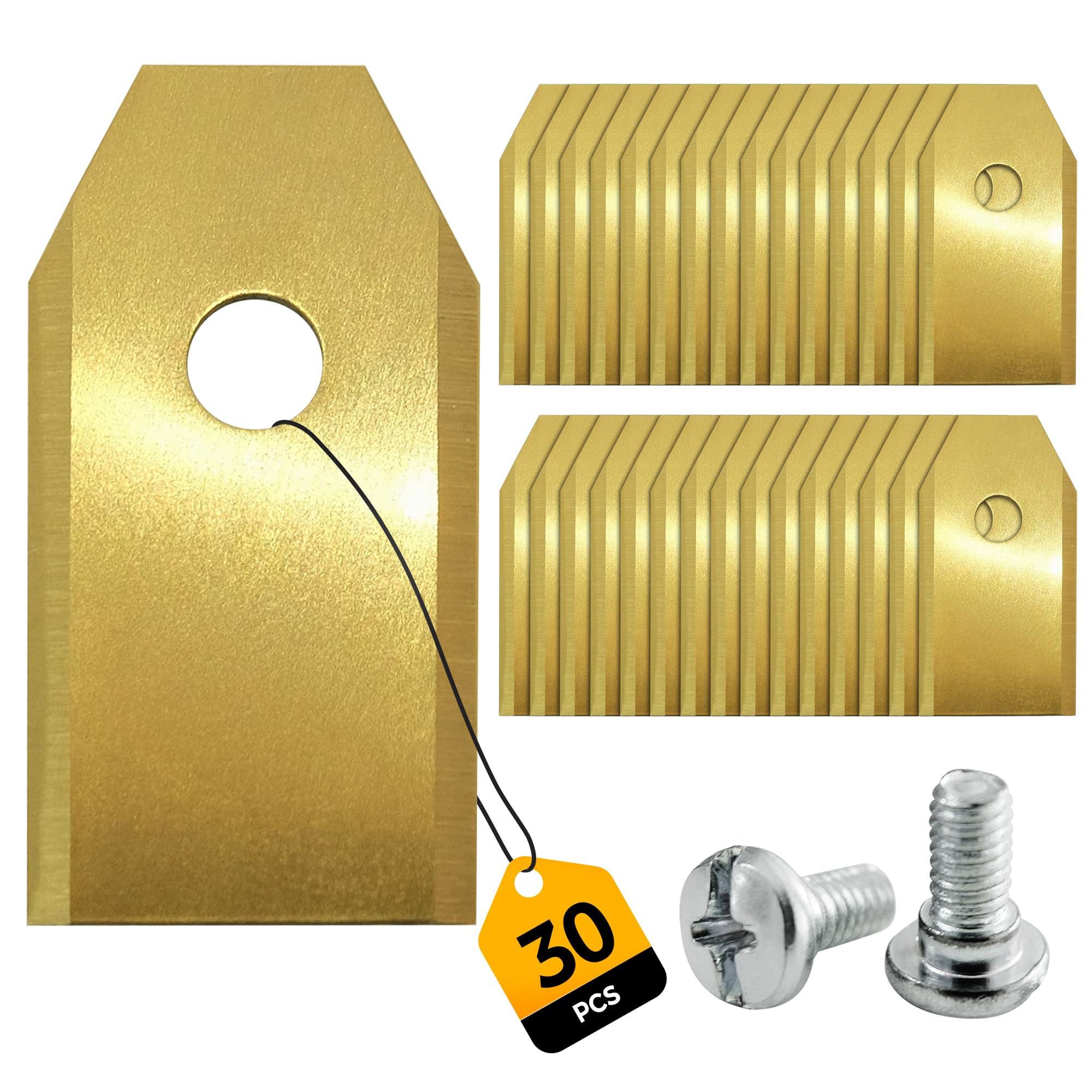 30PCS Replacement Robot Mower Blades, Compatible with Hu-sqvarna Auto-Mower, Gardena, Segway Navimow Robotic Mowers