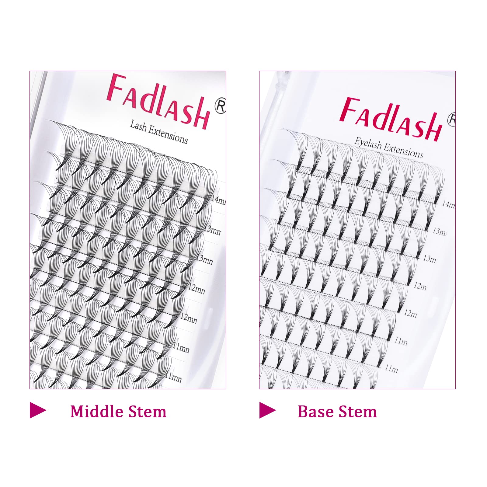 Volumen Ruso 10D 0.07mm C Curl 15mm Prefabricados Extensiones de Pestañas Volume Lashes Extension Ruso Pestañas — view 194