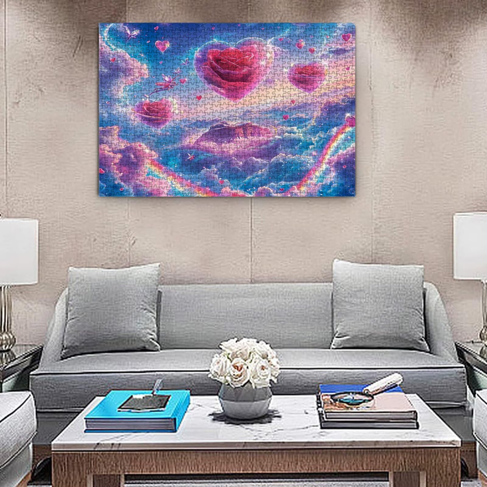 Jigsaw Puzzle, 4000 Pezzi Puzzle Classici, Fiore Puzzle Rilassamento Intelligence, Mpossibile Difficile Puzzles impegnativo per adulti Puzzles per Gioco Familiare, Regalo per Amore Amico Vista K0F-300