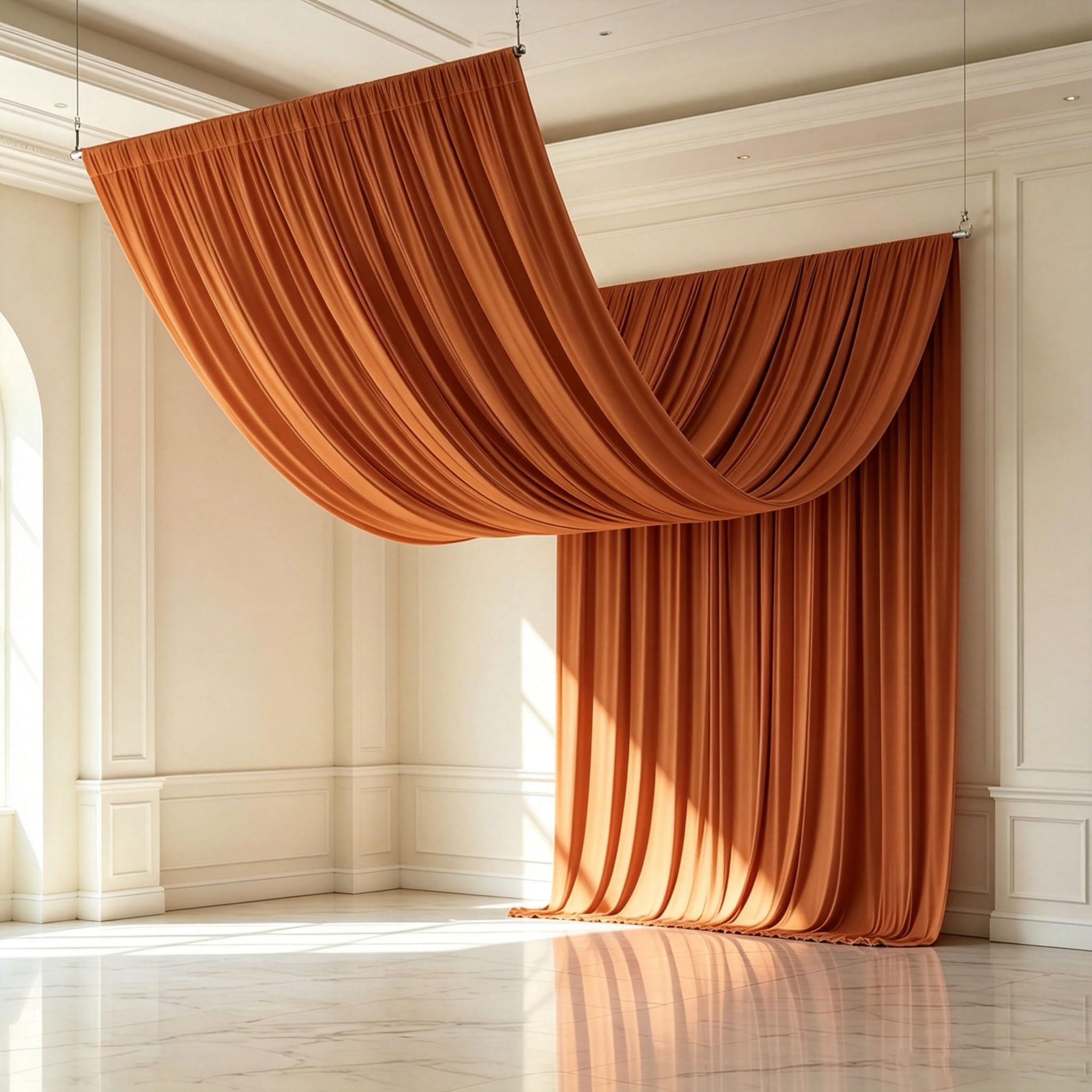 2 Paneles de Paño para Techo 150x600cm para Bodas y Fiestas