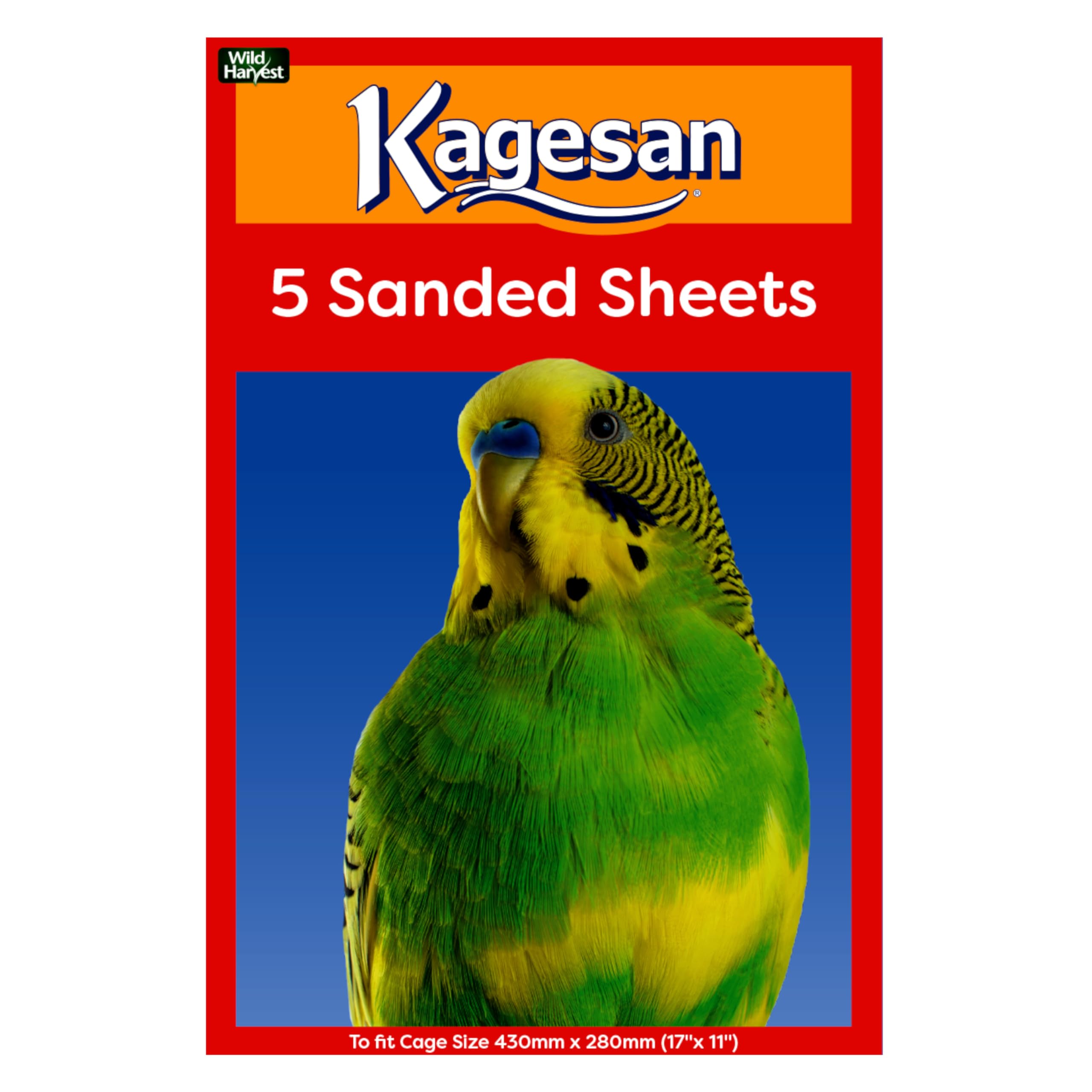 Lot de 60 Feuilles de Sable pour Cages à Oiseaux, Grande Taille (43 x 28 cm), Lot de 60