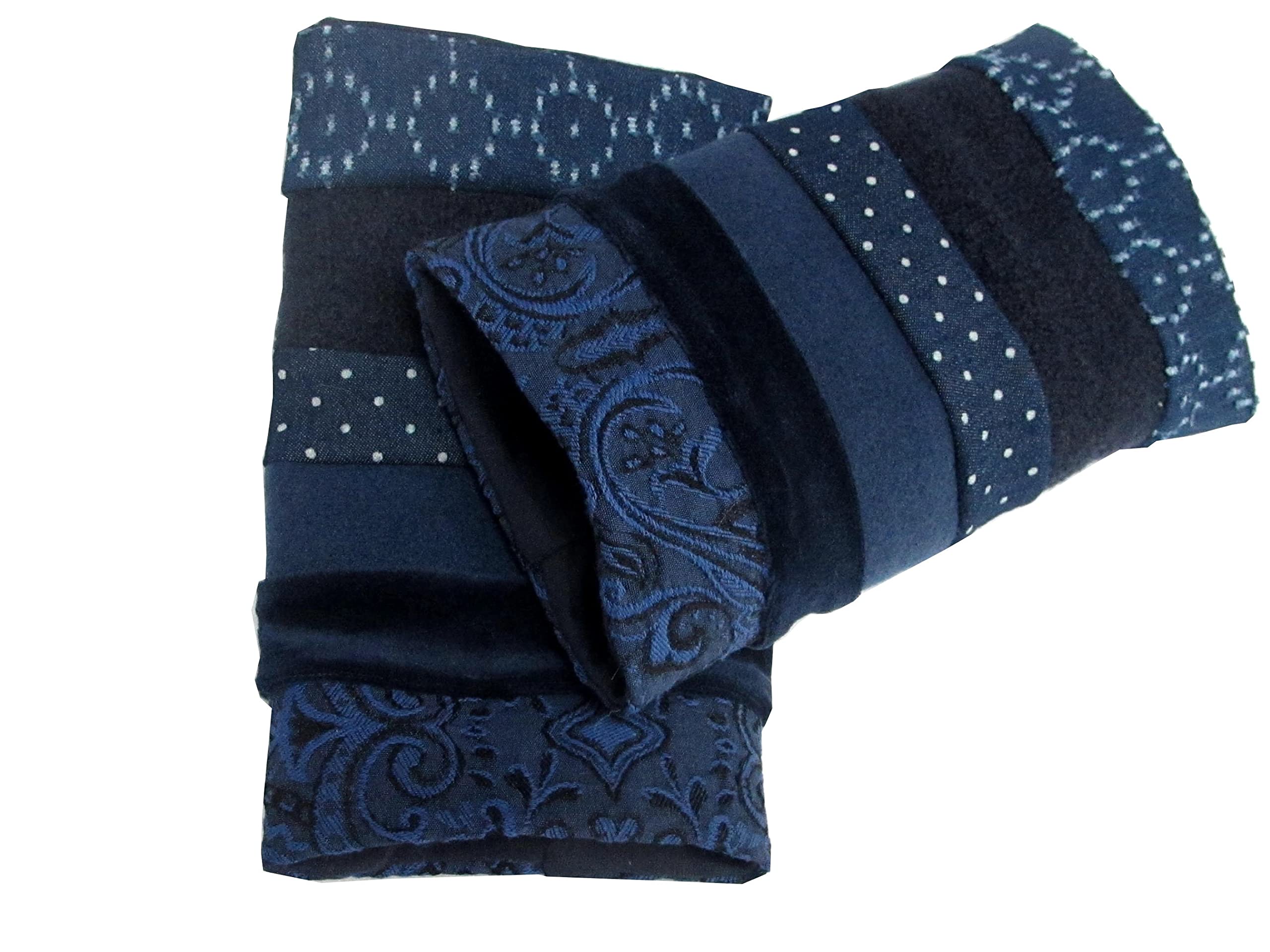 Stulpen, Pulswärmer, genäht, gefüttert,blau,dunkelblau