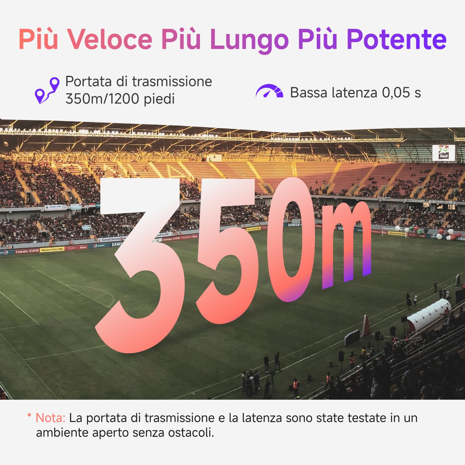 Accsoon CineView SE Trasmettitore e Ricevitore video HDMI/SDI 2.4G/5G Wireless 1080P 60FPS, Latenza 50ms, Portata 1200FT/350M, Monitoraggio 4 dispositivi, Per registi, videografi (1xR & 1xT)