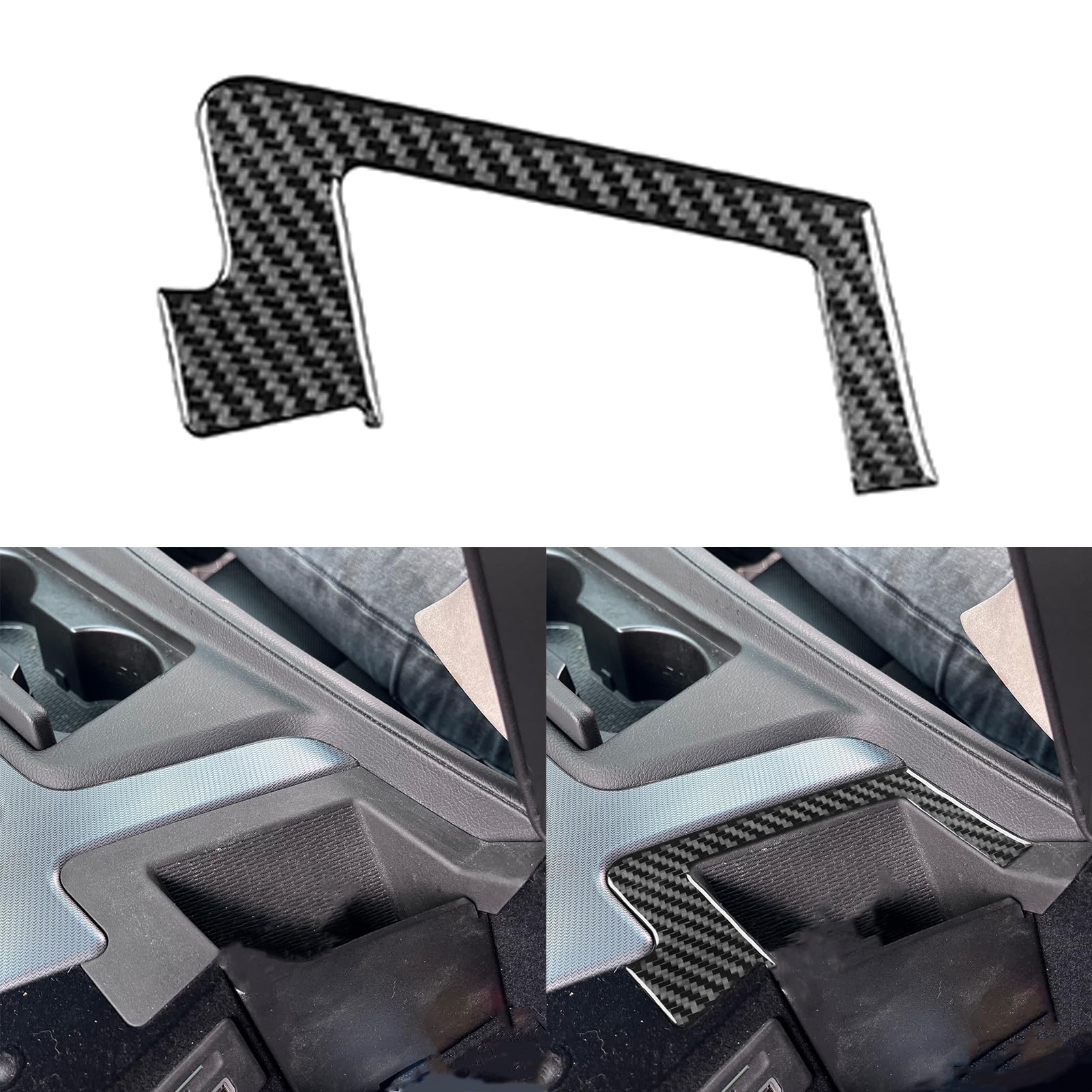 Amazon.com: PJFUS Real 3K Black Carbon Fiber Car Center Console