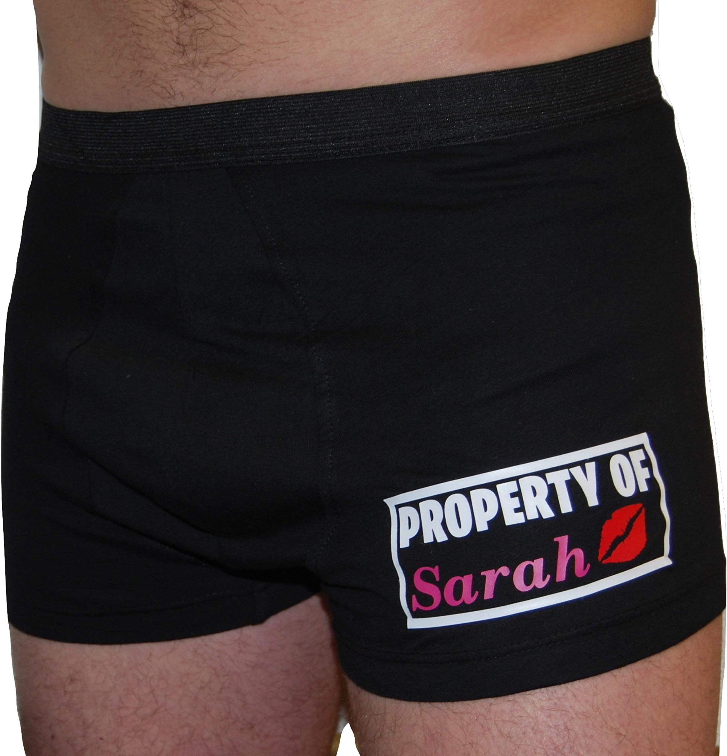 Mens Personalised Boxer Shorts Valentines Day Boyfriend Groom Husband Name Gift