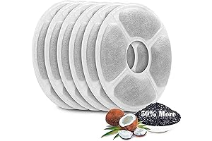 Mospro Cat Fountain Filters 6-Pack: Essential Filtration for Feline Hydration