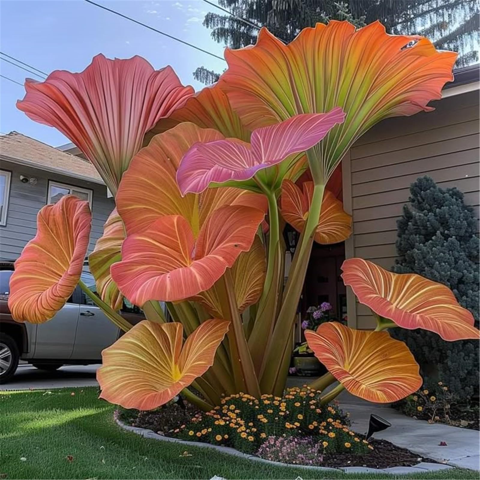 Elefantenohr Rhizome 3 Stück - Winterharte Taro Zwiebeln Für Garten & Zimmer