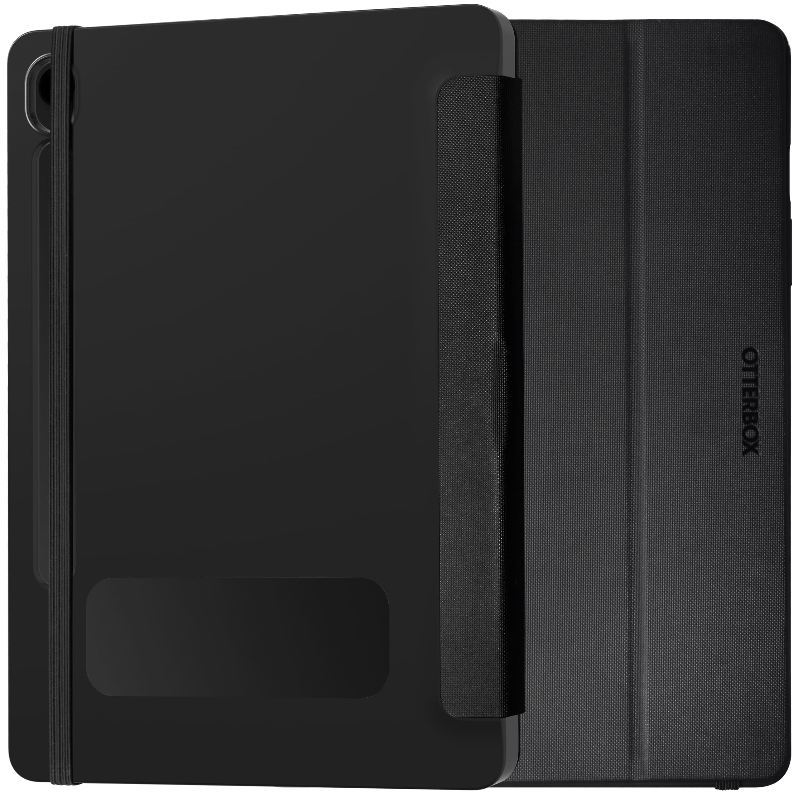 Cover OtterBox React Folio Case per Samsung Galaxy Tab S9 FE, antishock e cadute, ultra sottile, custodia Folio protettiva, testata a norme MIL-STD 810G, Nero, Senza Retail Package