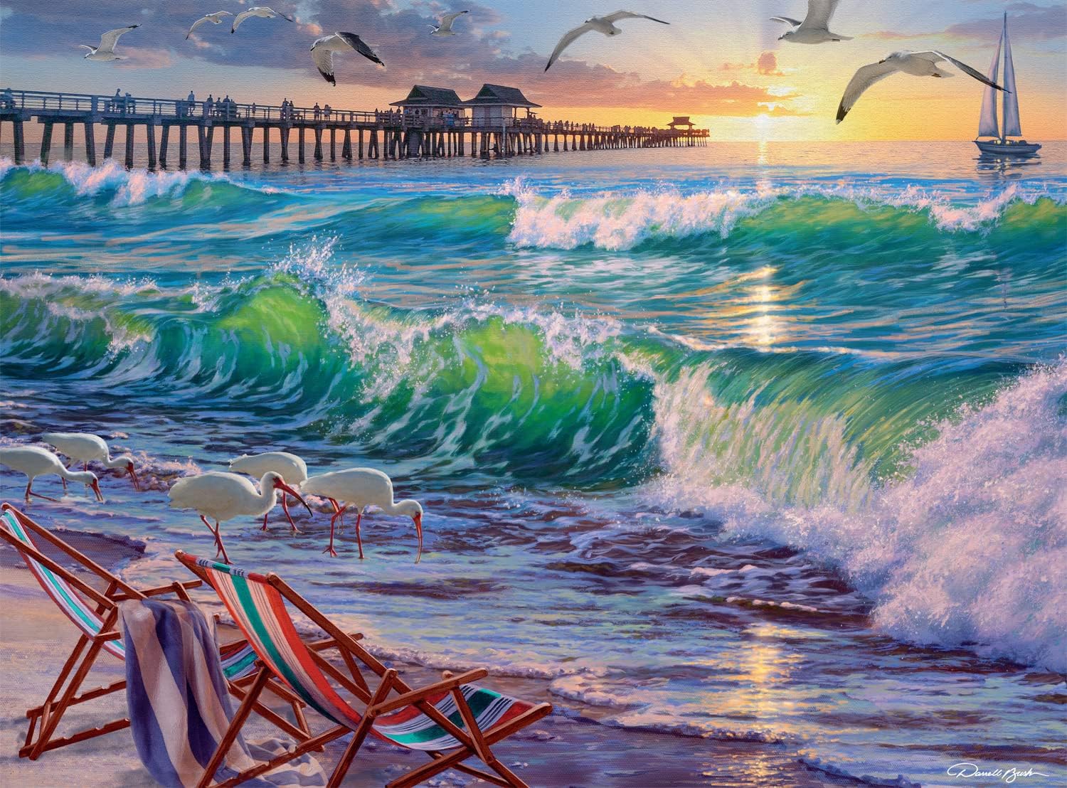 Buffalo Games - Darrell Bush - Seaside Escape - 1000 Teile Puzzle