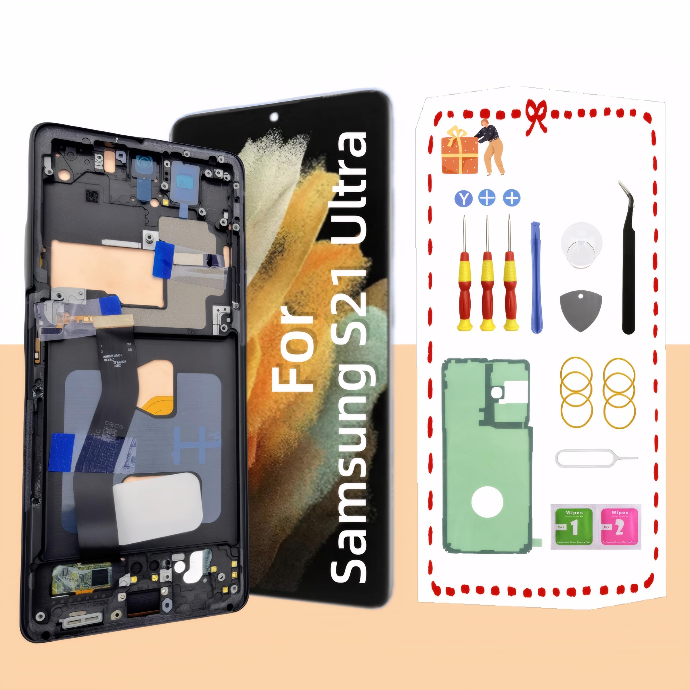 For Samsung Galaxy S21 5G SM-G991B 6.12 Inch TFT LCD Screen Digitizer Full Assembly With Frame, Not Supporting Fingerprint Identification (Silver - View #12