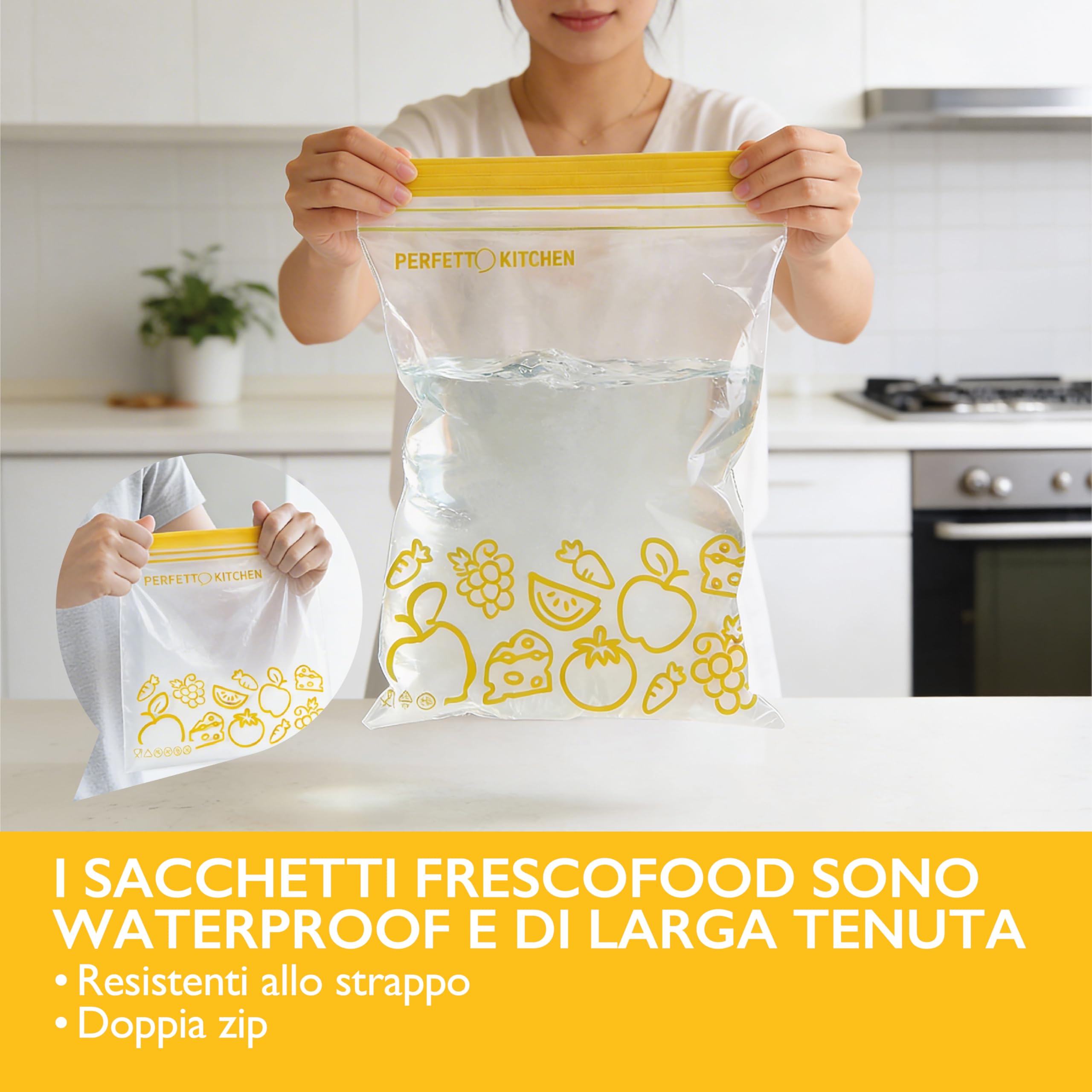 BUSTA FRIGO/CONGELATORE coll. Frescofood - conf. 20 pezzi - cm. 21xh.21,5 - S