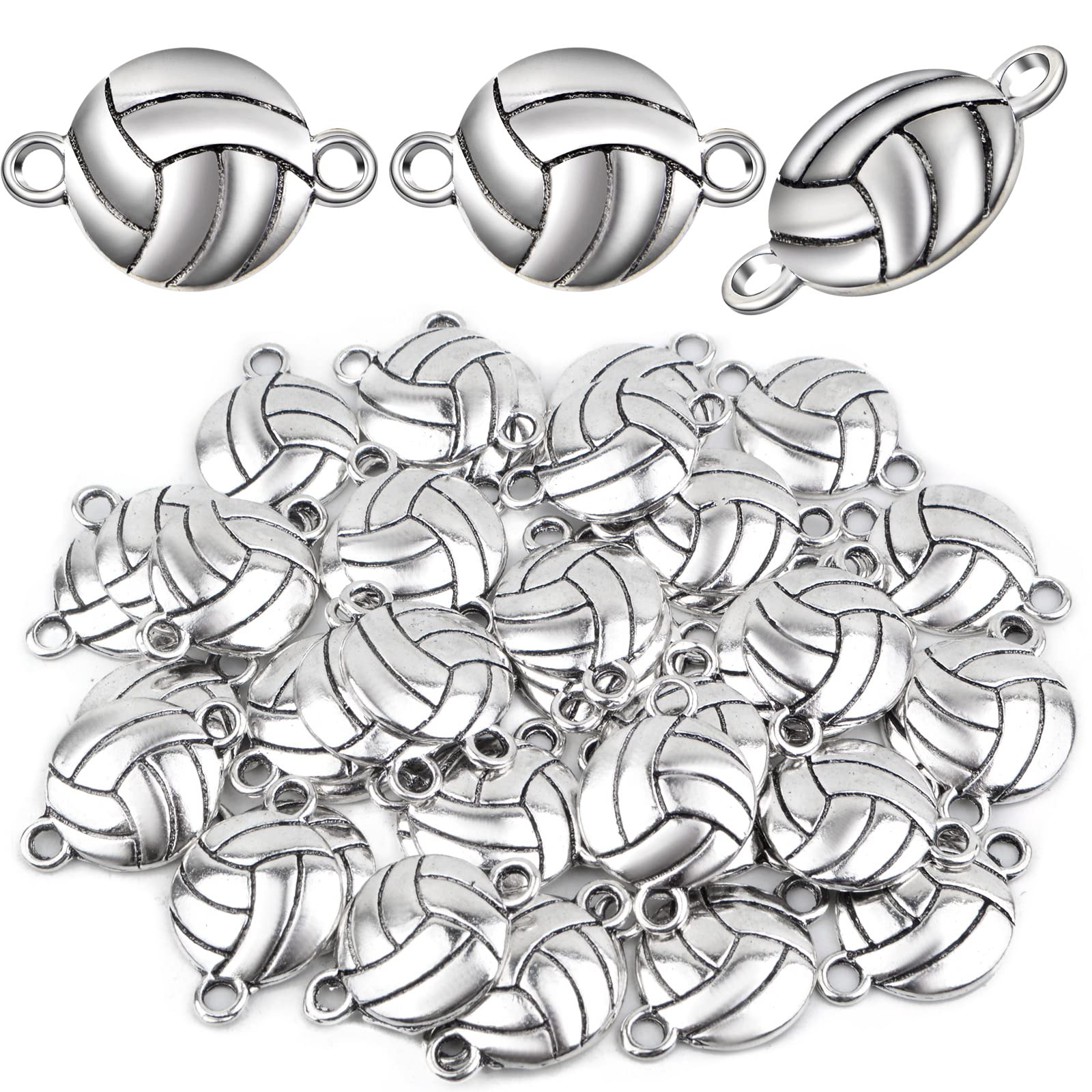 Collier Volley-ball En Or - Pendentif Cœur Et Ballon - Bijou Sport Tendance Pour Femmes