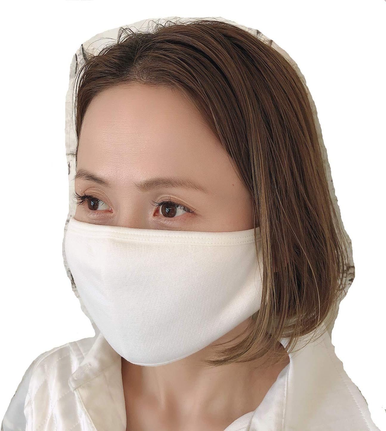 マスク 肌荒れしない アトピー 敏感肌 手洗い 大人 男性 女性 男女 マイナスイオン ホルミシス ホワイト M No Name But 布マスク Amazon