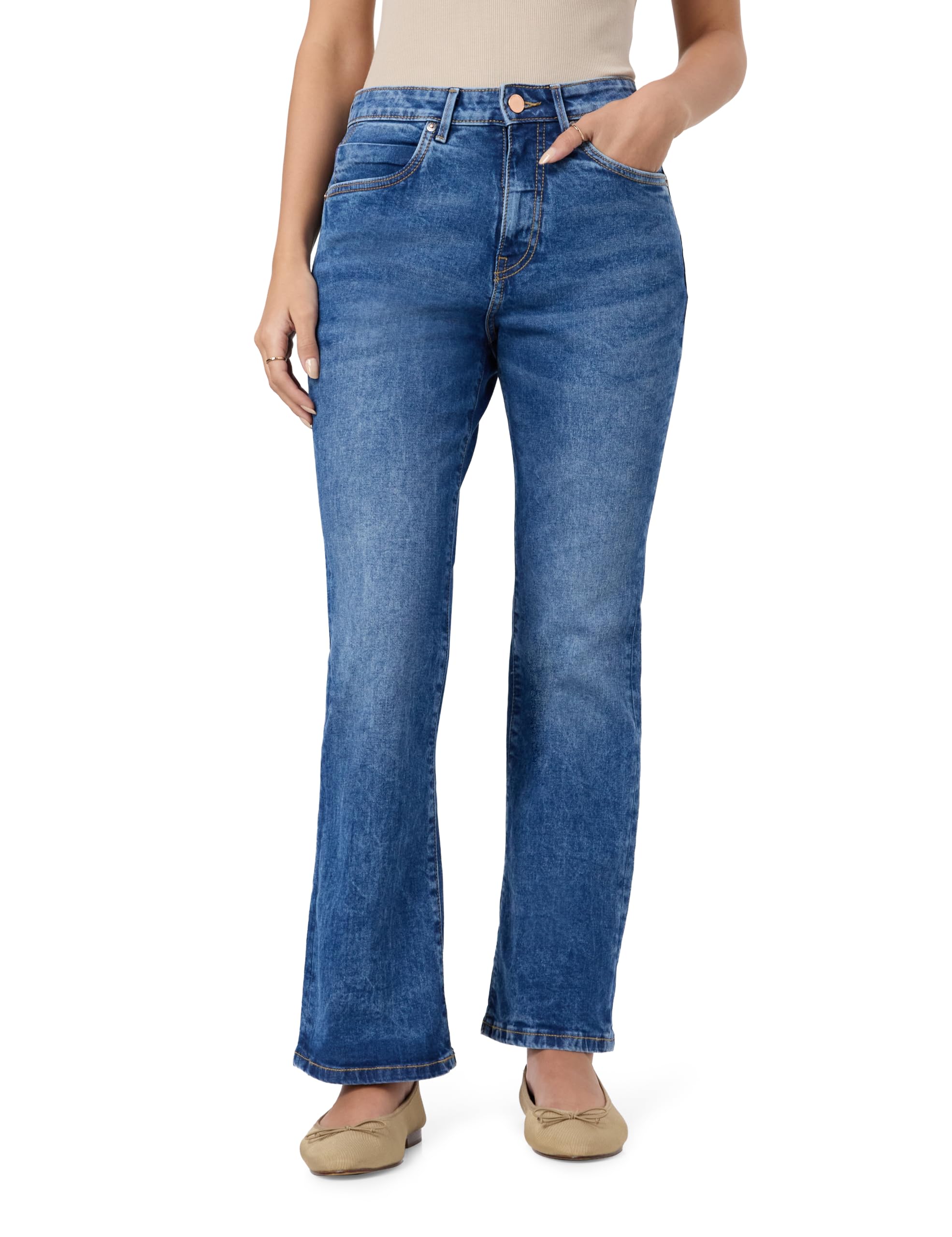 symbol premium Women's Loose Flared Jeans (Mid Rise | Ankle Length) (Available in Plus Sizes)-picture-38