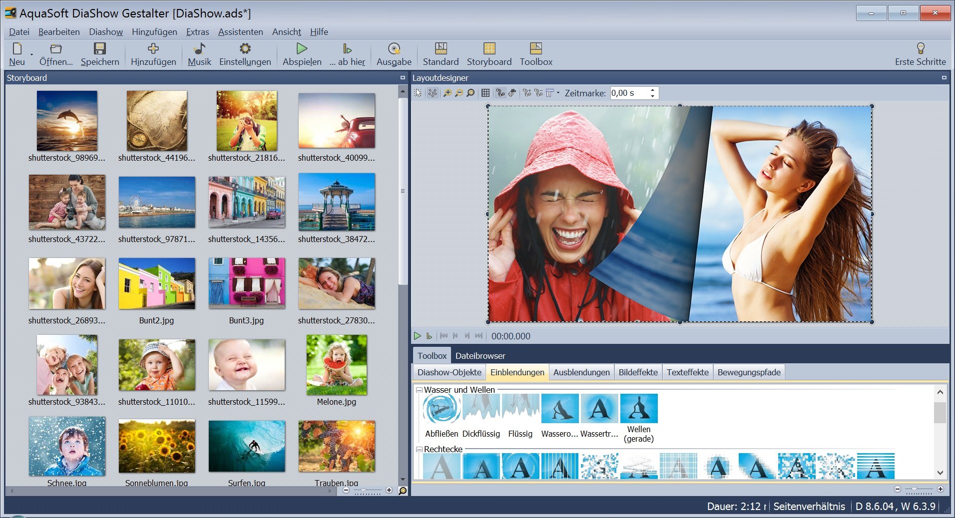 Diashow Gestalter - Erstellen von Fotos, Videos und Musik für Windows 11, 10, 8.1, 7